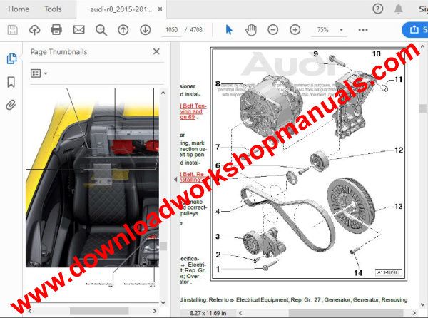 Audi RS7 repair manual